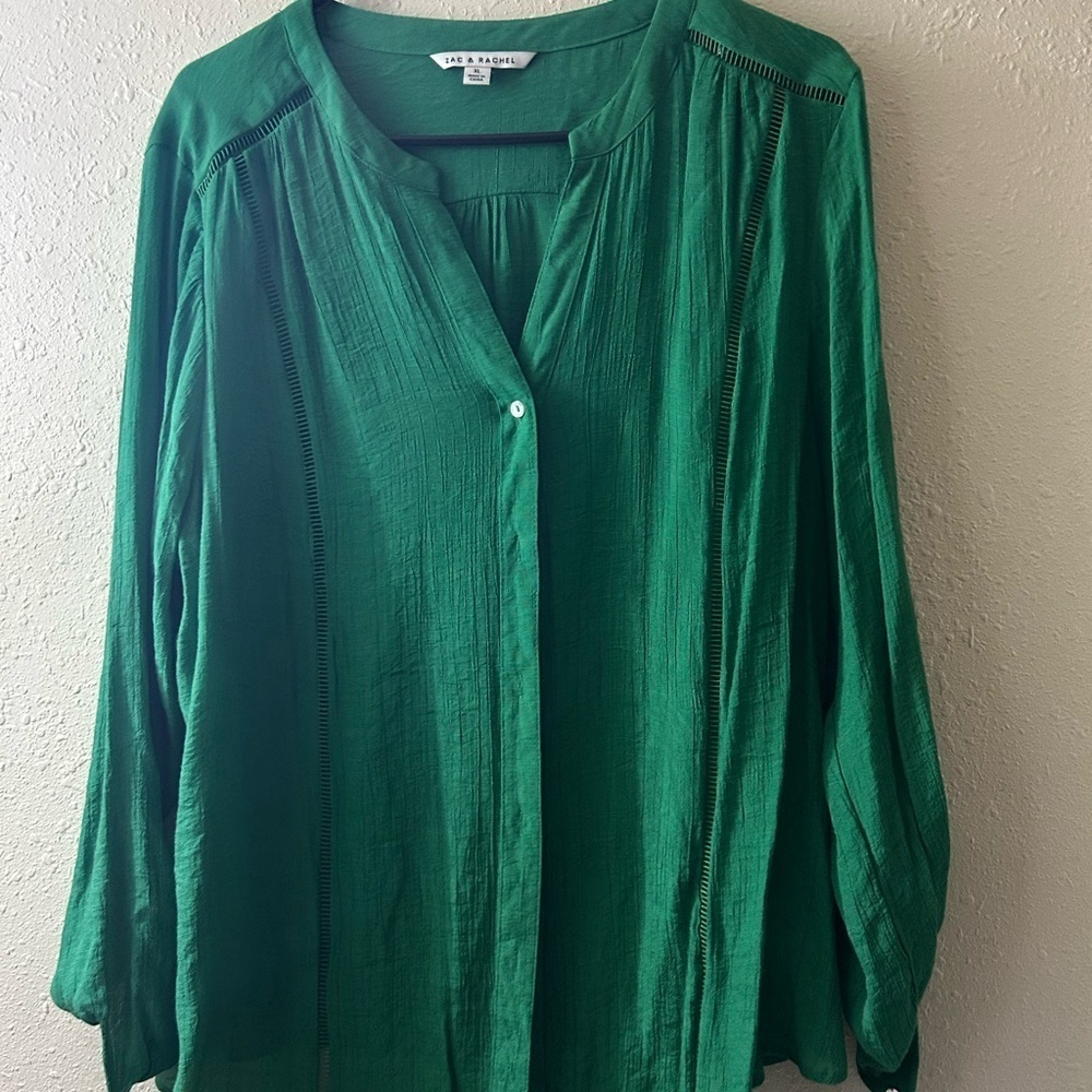 Zac & Rachel Vibrant Green Blouse